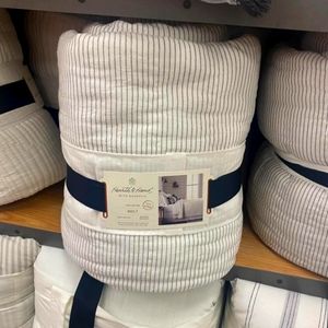 Hearth and Hand with Magnolia Microstripe Quilt and Two Shams